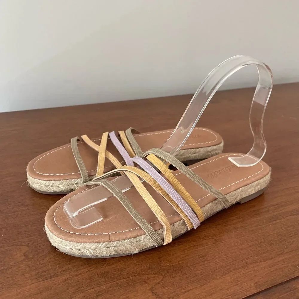 Madewell Crisscross Pastel Snake Sandals - Picture 6 of 8
